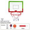 Punch-Free Foldable Wall-Mounted Acrylic Basketball Hoop for Indoor/Outdoor Parent-Child Play