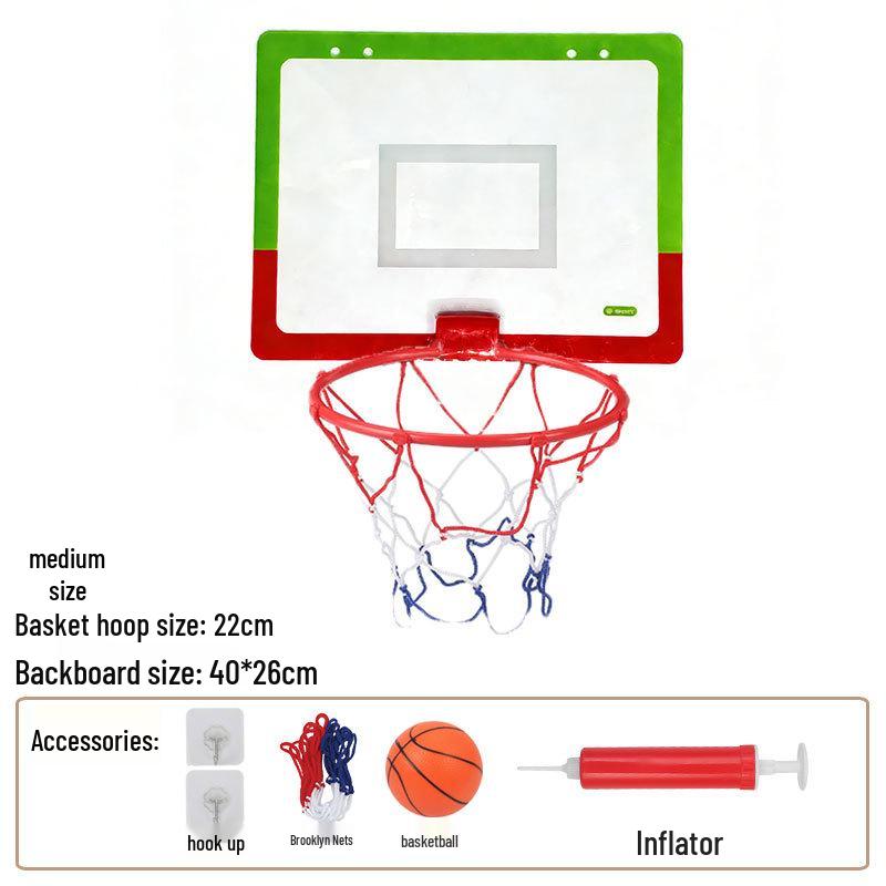 Punch-Free Foldable Wall-Mounted Acrylic Basketball Hoop for Indoor/Outdoor Parent-Child Play