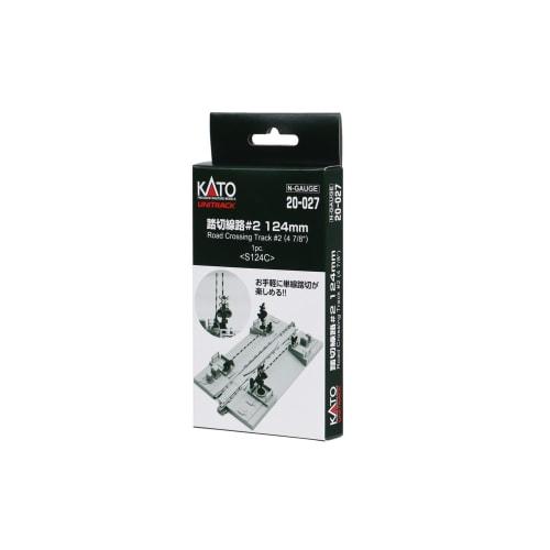 KATO N Gauge Railroad Crossing Track #2 124mm 20-027 Model Train Supplies