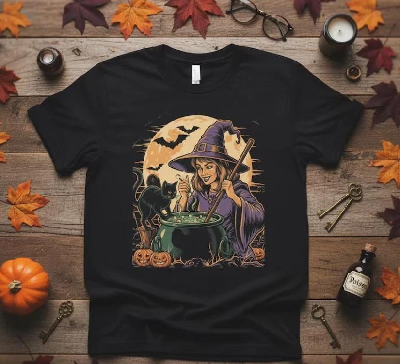 Spooky Halloween Pumpkin T-Shirt: Jack O Lantern Bats Graphic Tee 3XL
