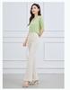 Summer High-Waisted Slimming Fashion Slit Slightly Flared Pants