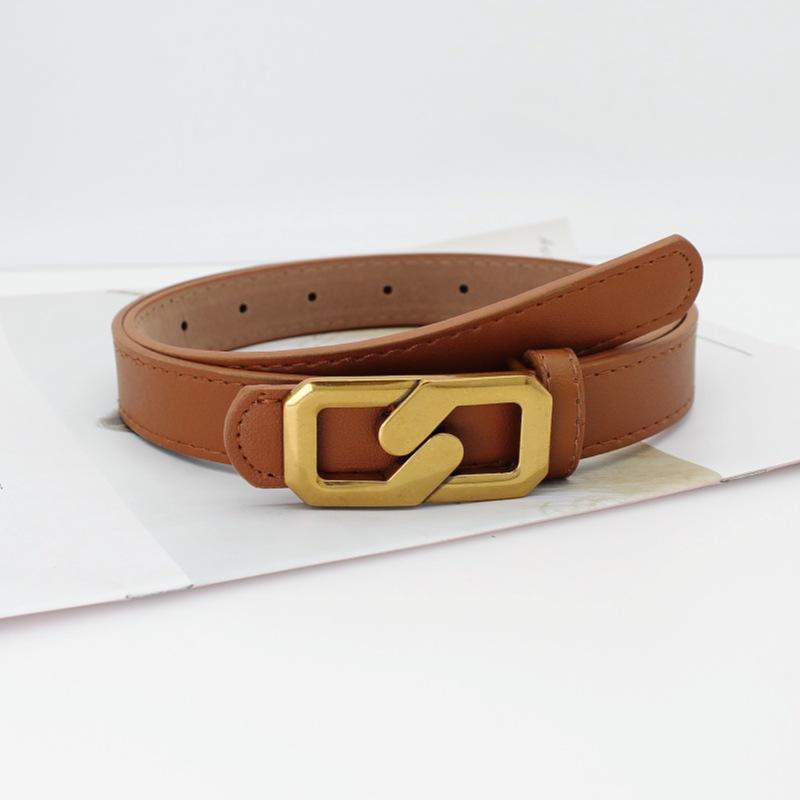 Fengqing Student 8-Character Buckle Women'S Belt Decoration Women'S Thin Belt Women'S
