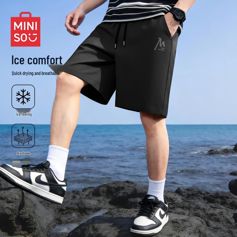 

MINISO Men s Quick-Dry Casual Shorts XL