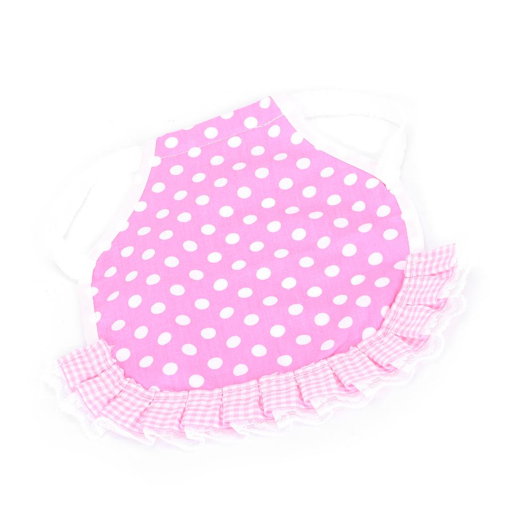 Hühnersattel Hennen-Schürze Federfixierer Flügel-Rückenschutz Hennen-Schürze mit elastischen Bändern Pinke Punkte