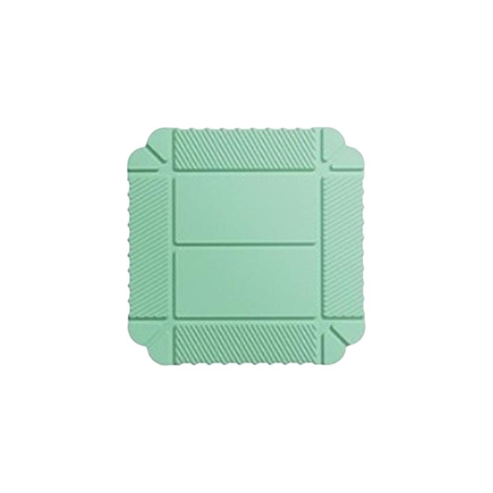 Heat Resistant Folding Silicone Mat Non-Slip Heat Insulation Pad Fruit Vegetable Plate Picnic зелёный