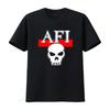 90er AFI East Bay Hardcore Totenkopf Print T-Shirt Klassischer Basic-Stil für alle Jahreszeiten NH10894 vintage gewaschen Bequem