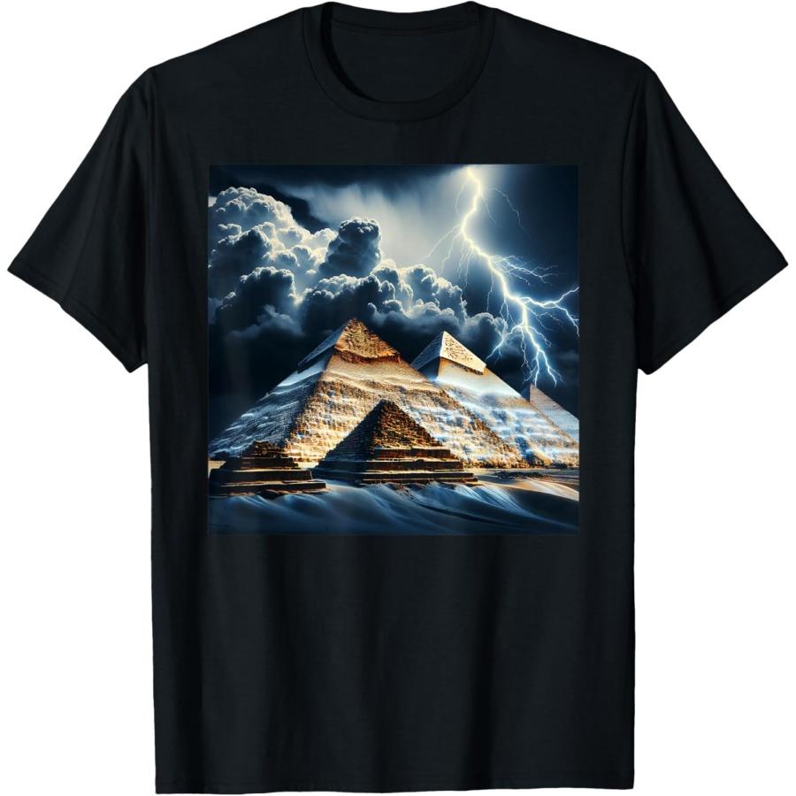 

Футболка «Молния над пирамидами Египта» XXXXXL чёрный