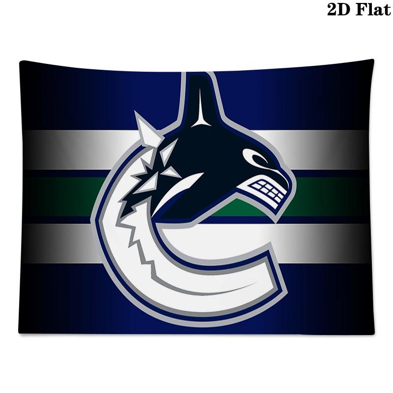 Vancouver Canucks Wall Tapestry Aesthetic Wall Hanging Printed Fabric Blanket Decorative Tapestries for Bedroom Living Room Home Decor