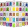 Extra Fine Holographic Glitter Powder for Crafts 24 Colors Nail Body Eye Hair Face Lip Gloss Makeup Single 45 Chunky Glitter 1 Pcs