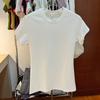Quality Summer Chic American Vintage Short Sleeve Hottie T-Shirt Slim Top