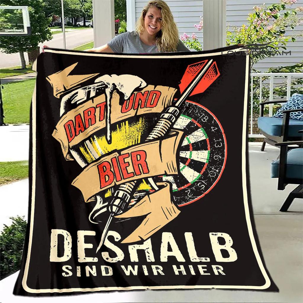 Sports dart target printing blanket warming Warm Pretty Flannel Soft Comfortable Home Travel Blanket