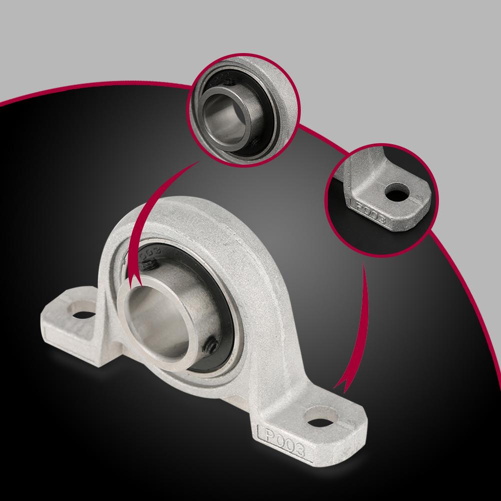 1Pc 17mm  KP003 Zinc Alloy Mounted Pillow Block Bearing Mechanical Parts Accessories