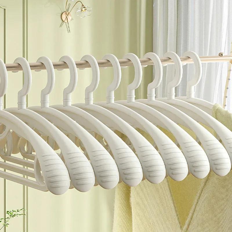 

Многофункциональные пластиковые вешалки для шкафа, бытовые, широкие плечики, не оставляющие следов, для костюма, пальто, нескользящие вешалки, органайзеры для хранения белый