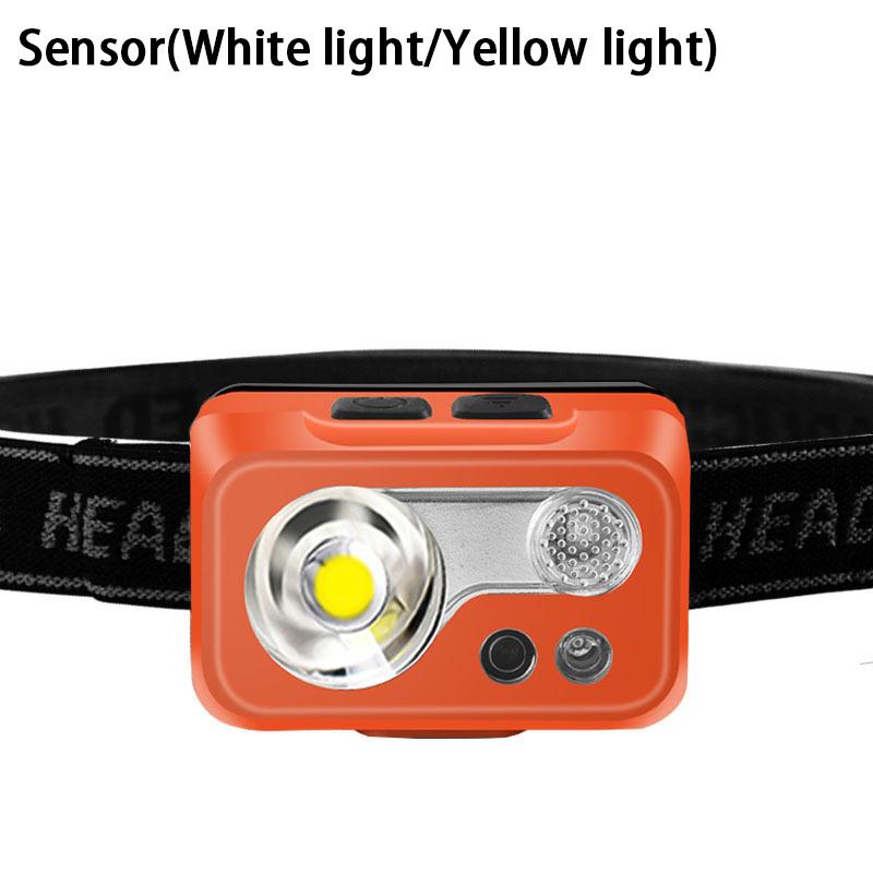 Mini Wiederaufladbare Leistungsstarke Sensor Stirnlampe USB Stirnlampe Taschenlampe Scheinwerfer LED Stirnlampe Camping Suchscheinwerfer