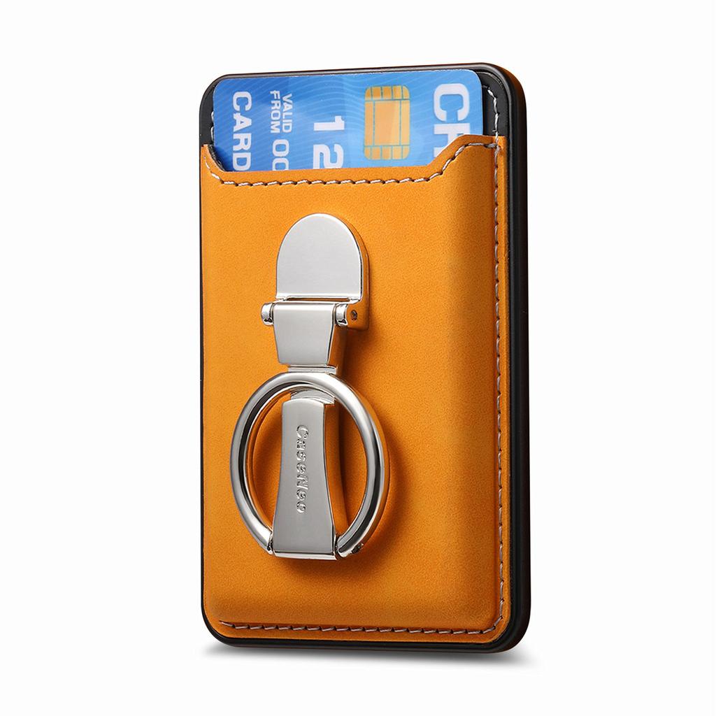 Applicable To Apple 15P Back Sticker Magnetic Magsafe Card Bag Super Magnetic Insert Card Holder Ring Wrist Buckle