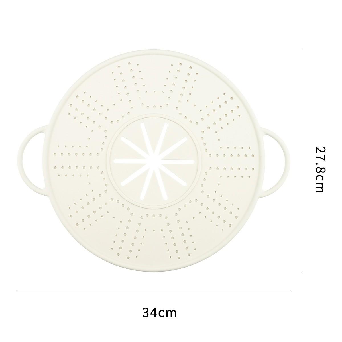 

Силиконовая крышка-непроливайка, безопасная для мытья в посудомоечной машине, идеально подходит для повседневного использования white