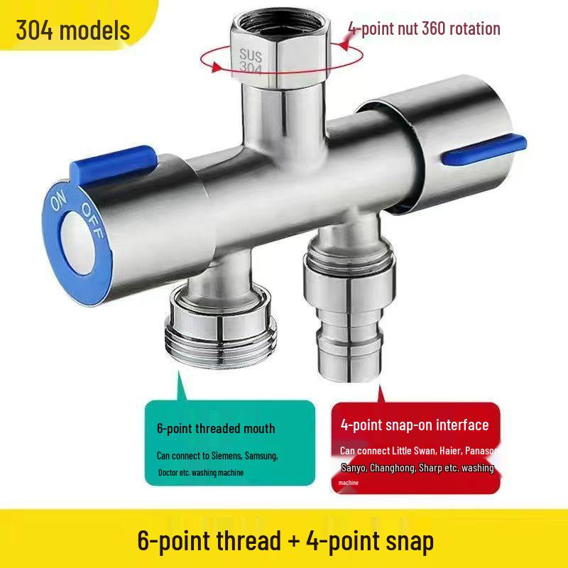 

Двухвентильный дивертор для стиральной машины из нержавеющей стали 304