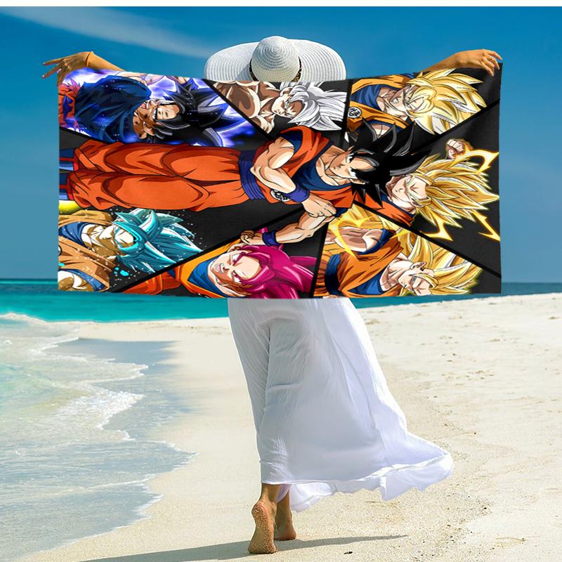 1pc Dragon Ball1 Beach Towel, Comfortable and Thick, and Swimming/Bath/Picnic/Camping Towel, Suitable for Seaside Beaches