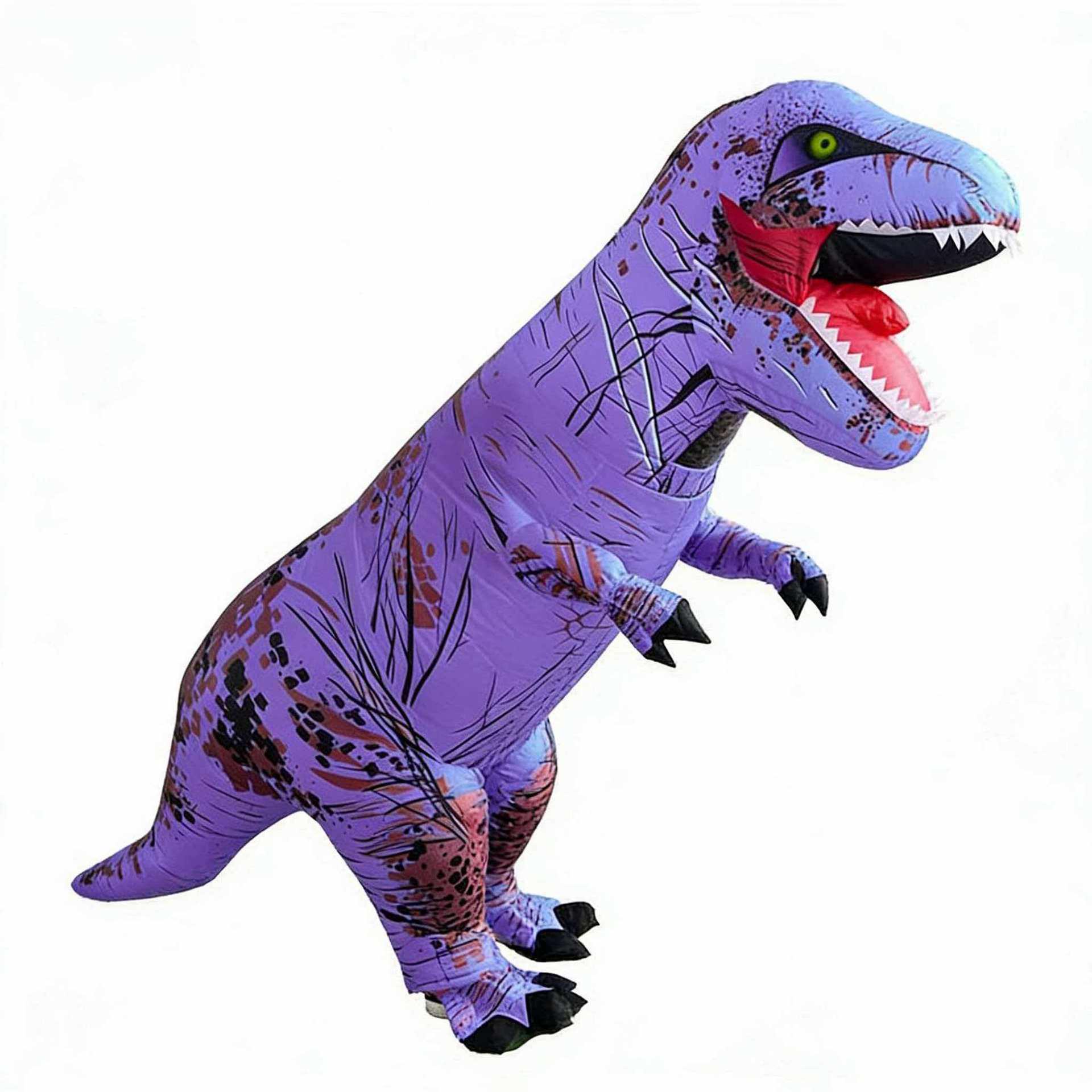 Adult T-Rex Inflatable Dinosaur Halloween Costume - Funny Cosplay Outfit Child 120-140cm