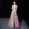 European and American New Women's Suspender Backless Sexy Flash Deep V Party Banquet Evening Dress Dress
