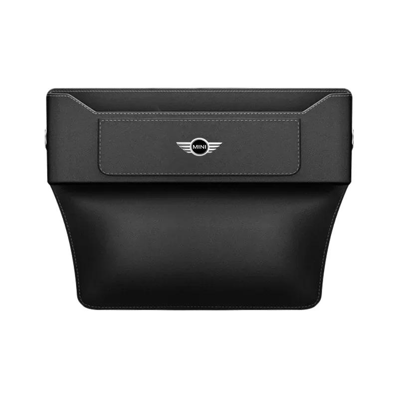Car Seat Gap Storage Box Leather Cup Holder Accessories For Mini Cooper JCW Works F54 F55 F56 F57 F60 R50 R52 R53 R55 R56 R57 gqtsu22