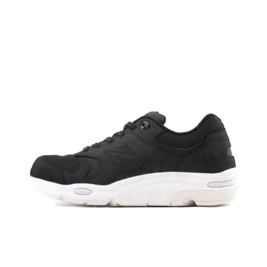 New Balance Nb 1700 Шнуровка Кожа Ткань Синтетика Свиная кожа Низкие Кроссовки для бега Мужские кроссовки Черный Белый CM1700JK 45