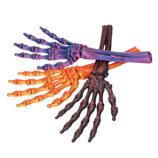 3D Printed Halloween Skeleton Hand Realistic Looking Widely Used Fake Human Hand Party Terror Scary Props Decoration