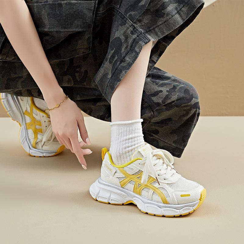 Thick-soled dad shoes women's 2025 new summer popular mesh breathable casual shoes versatile and lightweight sports shoes