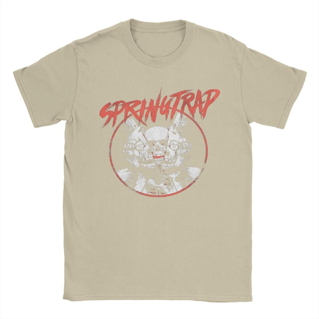 Five Nights At Freddys Game Springtrap T Shirt Unisex Cotton Funny Tshirt Round Collar Tees Short Sleeve Clothes Classic