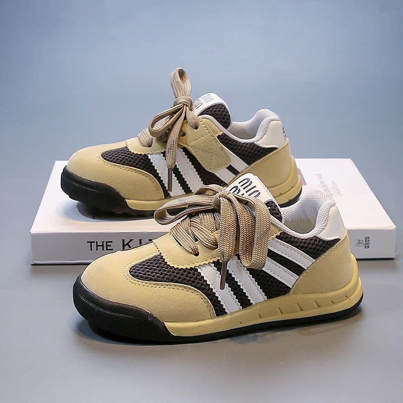 

Children s moral training shoes 2025 spring and autumn new mesh breathable boys sports shoes fashionable versatile girl baby casual shoes 26-31 yards, 6 pairs in one hand жёлтый