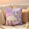 Cute Mejiro Mcqueen Uma Musume Pillow Case Pattern Printed Pillowcase For Living Room Sofa Cushion Cover