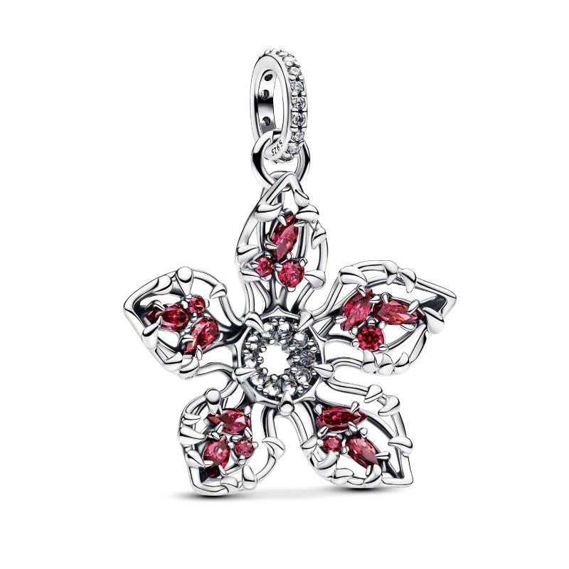 Neues Mode 925 Silber Schmetterling Sonnenblume Rose Anhänger Charm für Perlenarmband Damen Schmuck Geschenk