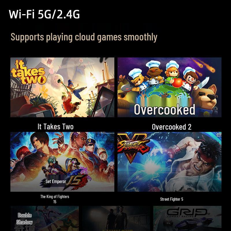 E5Ultra 5" HD Android Handheld Console, 6+128GB, Online Multiplayer Cloud Gaming