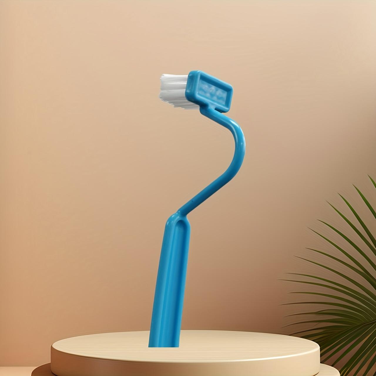 

Синяя V-образная туалетная щетка: Инновационный S-образный изогнутый дизайн для эффективной очистки унитаза. синий