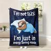 Lazy Soft and Comfortable Flannel Blanket for Four Seasons Family Leisure Blanket Soft and Warm Sofa Cover Bed Nap Blanket Campi