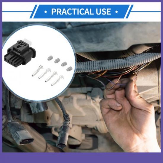 4 Pin Mass Air Flow Sensor Connector Plug FemaleWire Terminal ONE  for BMW