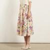 BCBG Floral Printing Pleats Skirt B5m5s235