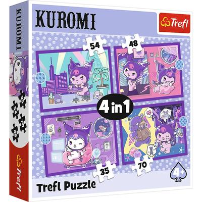 TREFL 4-in-1 Puzzle Kuromi' Day +4