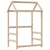 Solid Wood Bed with Canopy 75x190 Cm Pine