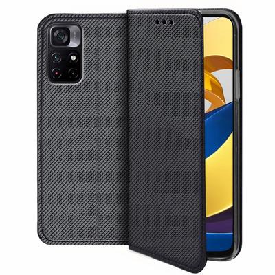 Smart Magnet Case for Xiaomi Poco M4 Pro 5G / Redmi Note 11S 5G, Black