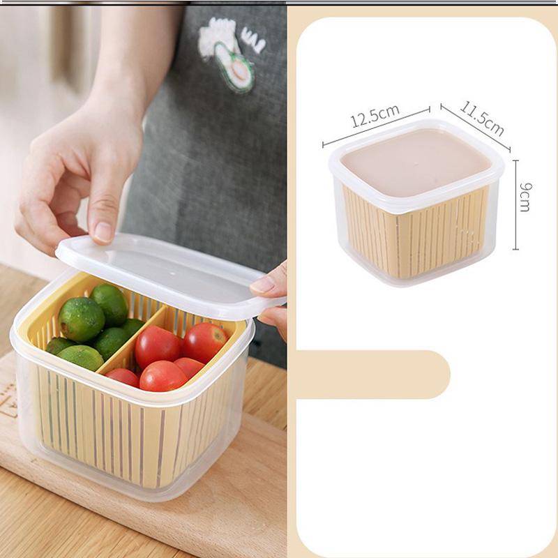 Kitchen Drain Fresh-keeping Box Refrigerator Side Dish Storage Box Kitchen Sealed Freezer Fresh-keeping Box