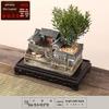 New Zen Bonsai Ornaments for Living Room or Office - Porcelain Micro-Landscape Decor for Bookcase and Desktop.