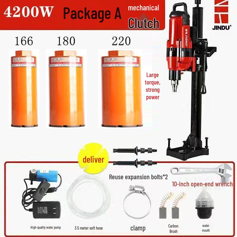 High-Power Handheld and Desktop Diamond Core Drill for Concrete Engineering