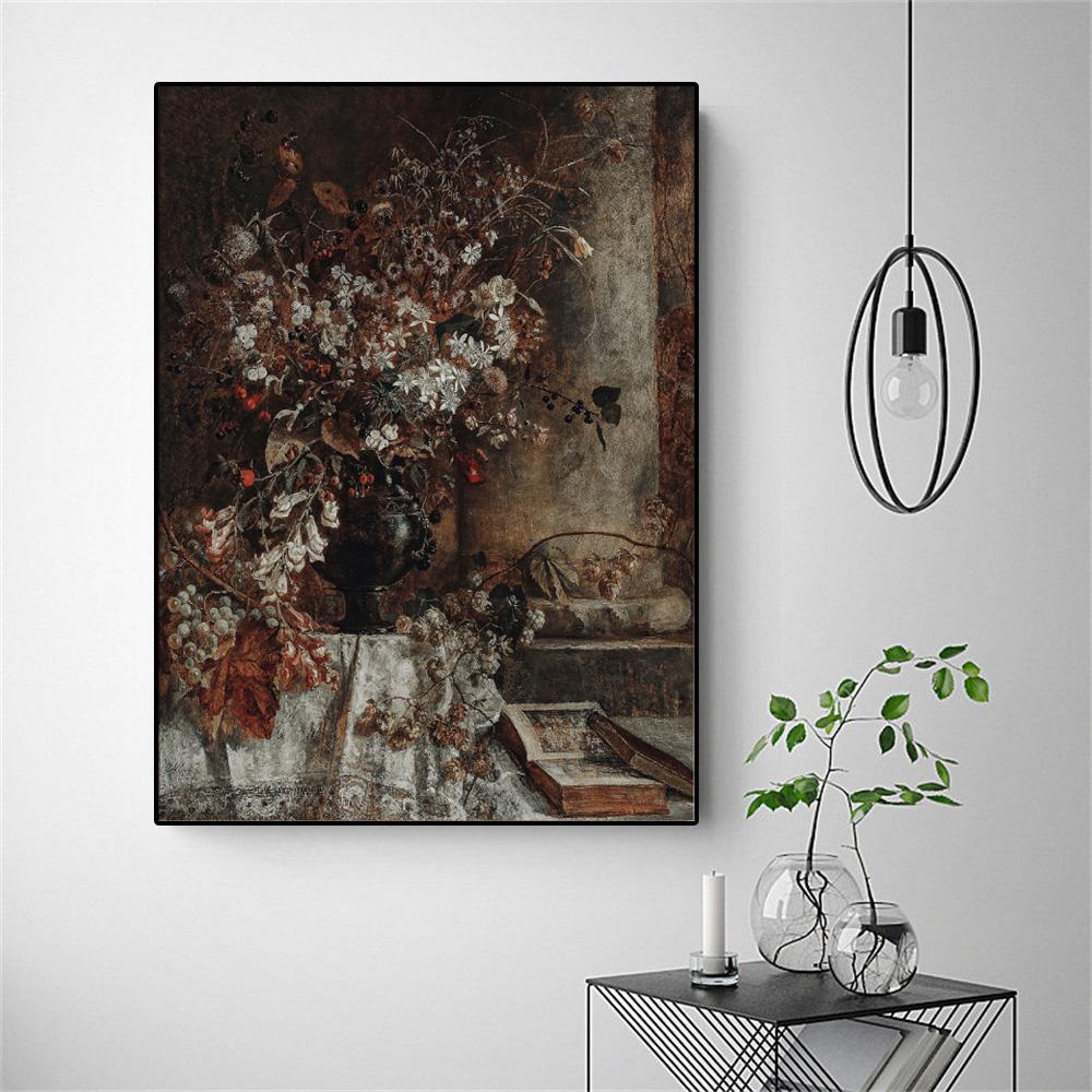 Evropská Vintage Váza Olejomalba Olejomalba Domácí dekorace