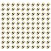 100 Pcs Spring Hinge Sturdy Iron Self Closing Spring Loaded Hinge for Glasses Case Jewelry Box