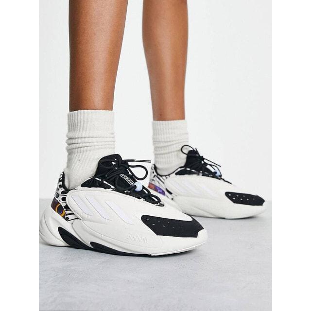 

Белые кроссовки adidas Originals Ozelia с животным принтом
