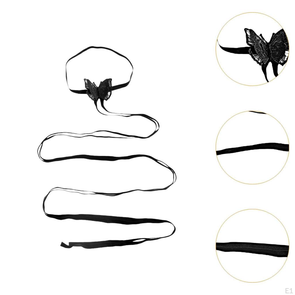 Leg Wrap Black Gothic Butterfly Decor for Women Music Festival Rave Dancing