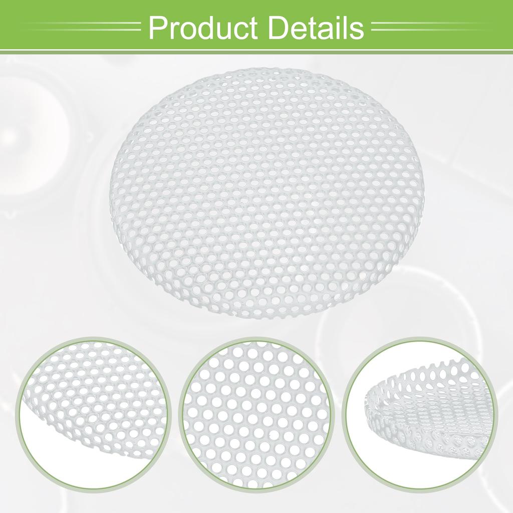 ACROPIX Universal 1.5" Speaker Grille Mesh for Audio Subwoofer 45x4mm Frameless White - Set of 2