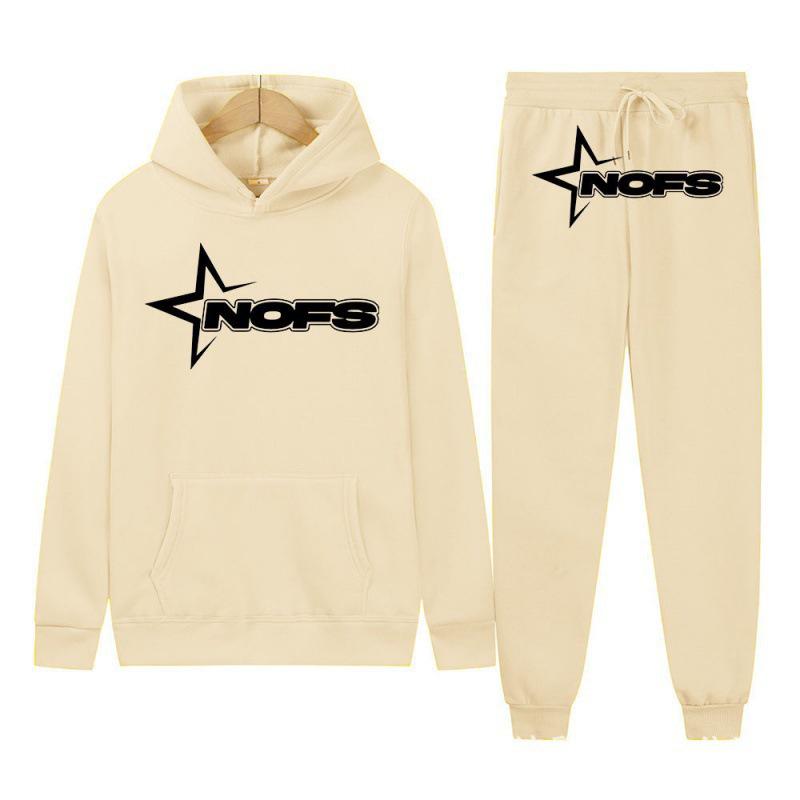Gothic Punk Rock Letter Hoodie & Sweatshirt Set - Trendy Streetwear