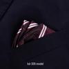 Men's British Red Pocket Square for Business or Wedding